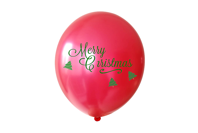 globo estampado navideño